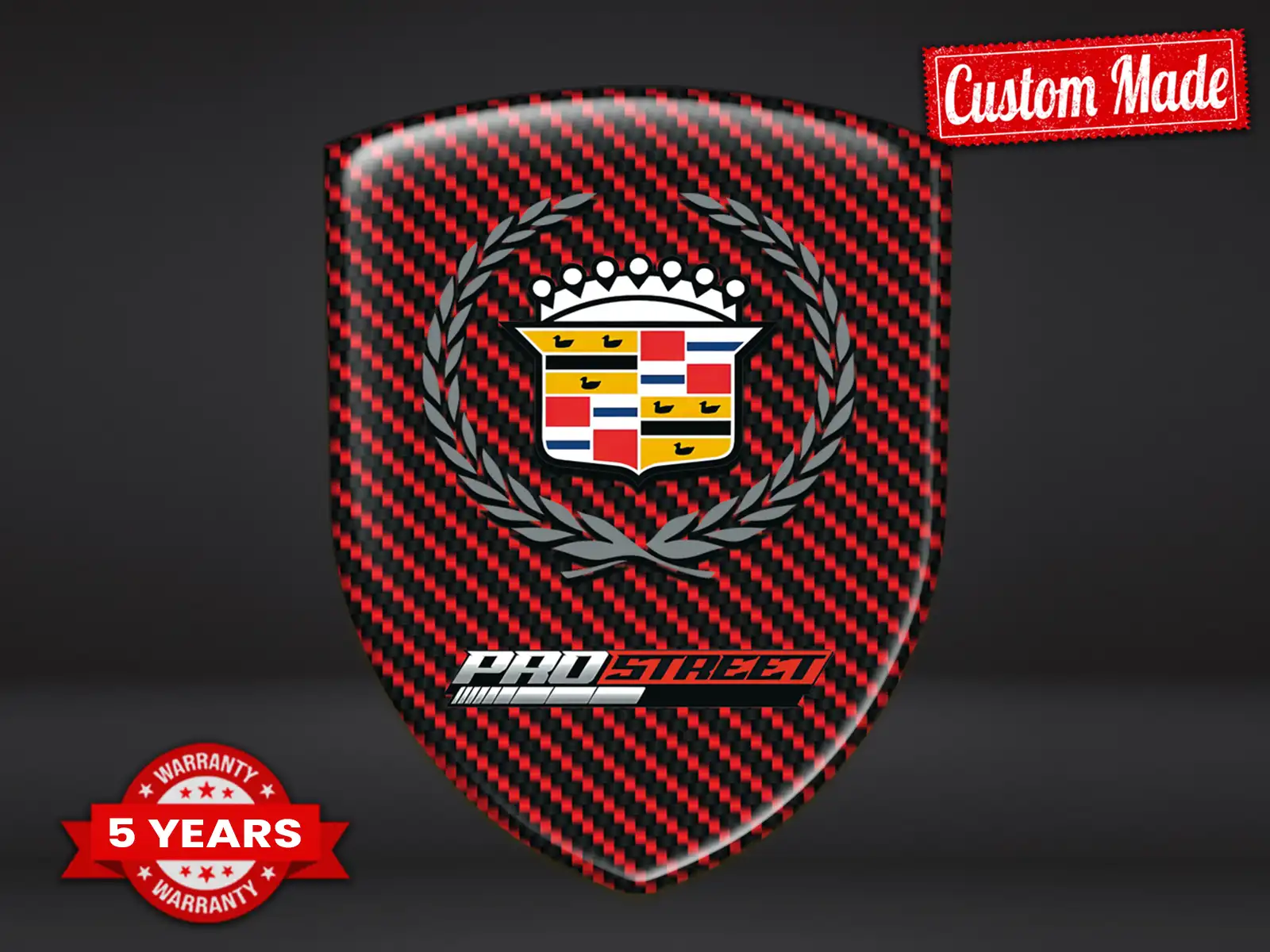 Cadillac Doming Aufkleber Auto Luxus Stilvoll Design ST